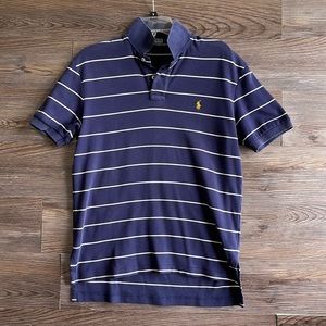 Polo by Ralph Lauren Men's Navy Stripe Shirt Small GUC